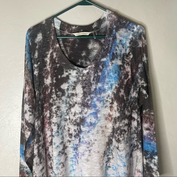 Soft Surroundings Nouveau Shark Bite Hem Tunic Top - Picture 4 of 6